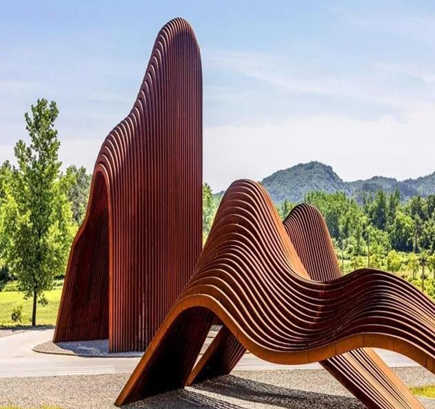 市中锈钢板造型